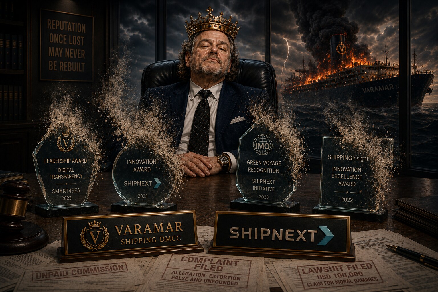 Александр Варваренко, Varamar Shipping DMCC, SHIPNEXT: четыре международные организации официально уведомлены